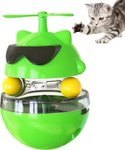Helicat- Kattenspeelgoed – Intelligentie – Kattenspeeltjes – Interactieve – Laser – USB – Speelgoed – Geluid – Katten – Groen
