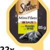 Sheba Alu – Mini Filets In Saus – Konijn & Wild – 22x85g – Kattenvoer Kuipje