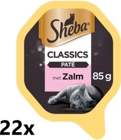 Sheba Alu – Classics In Pate – Zalm – 22x85g – Kattenvoer Kuipje
