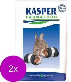 Kasper Faunafood Konijnenkorrel Hobby – Konijnenvoer – 2 X 20 Kg