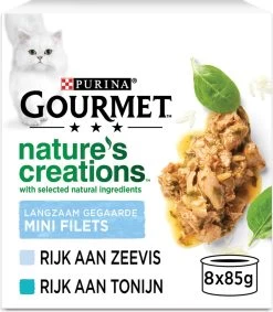 Gourmet Nature’s Creations – Kattenvoer Natvoer – Zeevis – 48 X 85 Gr
