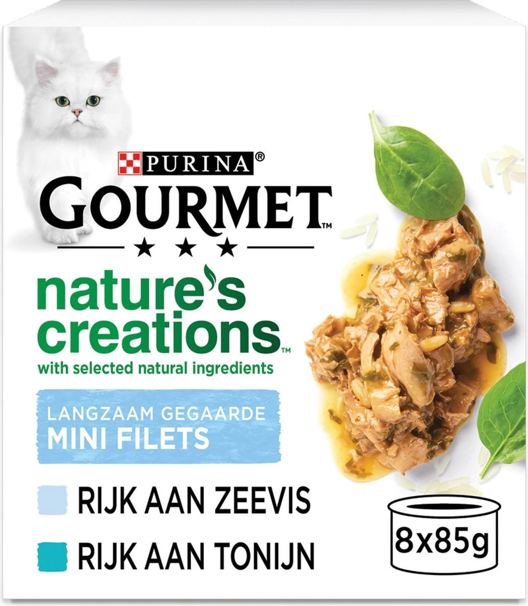 Gourmet Nature’s Creations – Kattenvoer Natvoer – Zeevis – 48 X 85 Gr 1 Gourmet Nature’s Creations – Kattenvoer Natvoer – Zeevis – 48 X 85 Gr