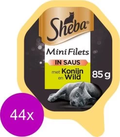 Sheba Alu Selection 85 G – Kattenvoer – 44 X Wild&Konijn
