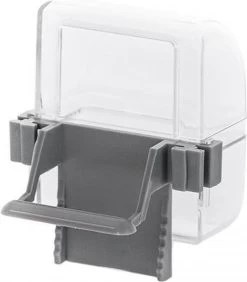 Duvo+ Eetbakje Kooi Kanarie Grijs 8×4,5×6,5cm