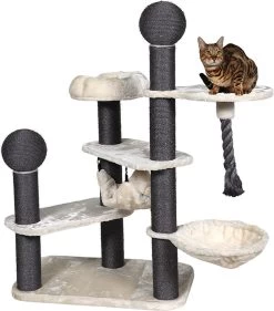 Krabpaal Luna 139 Cm Crème/antraciet