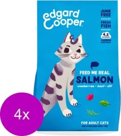 Edgard & Cooper Edgard&Cooper Adult Zalm – Kattenvoer – 4 X 2 Kg