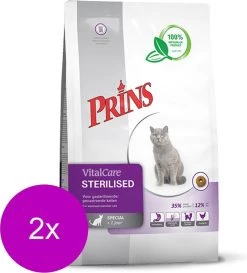 Prins Vitalcare Cat Sterilised – Kattenvoer – 2 X 1.5 Kg