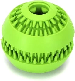 Nobleza Snackbal – Voerbal – Rubber – Tandenreiniger – Voedselbal Voor Honden – Groen