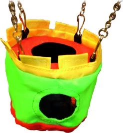 Flamingo – Hamsterspeelgoed Huis Chateau – Groen – 10 X 10 X 24.5 Cm