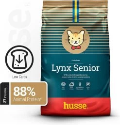 Husse Opus Lynx Senior Graanvrij Kattenvoer – 3 X 7 Kg