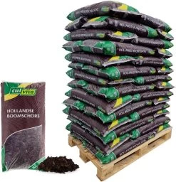 Culvita – Verse Hollandse Boomschors Bodembedekker 1680 Liter – Sierschors – Schors Geschikt Voor Aanleg Van Wandelpaden – 42 Zakken