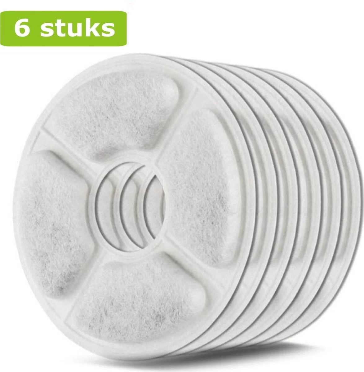Petloverz Drinkfontein Filters – Navulling Set – 6 Stuks – Voor Katten En Honden 1 Petloverz Drinkfontein Filters – Navulling Set – 6 Stuks – Voor Katten En Honden