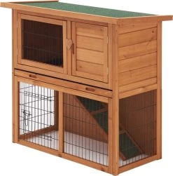 Konijnenhok Nidda 85×91,5×45 Cm Houtkleurig