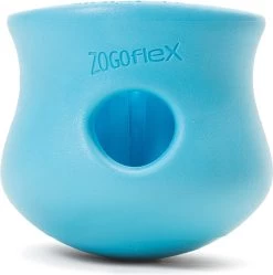 West Paw Toppl Zogoflex – Uitdagend En Sterk Speelgoed Voor Honden – Slowfeeder – Vulbaar Met Voer Of Snacks – Kleur: Blauw, Maat: Extra Large
