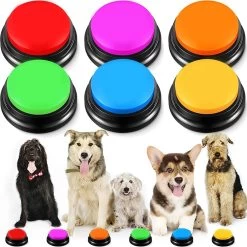 Praatknop Hond – Drukknop Hond 8 Stuks – Laat Uw Huisdier Spreken – Praatknop Voor Honden – Dog Buttons