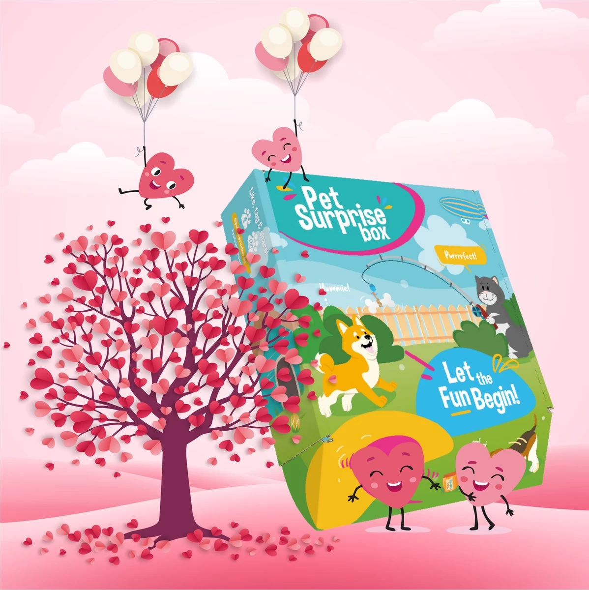 Pet SurpriseBox Valentijnscadeau Hond (PREMIUM) – Honden Speelgoed – Honden Snacks – L (+20kg) 1 Pet SurpriseBox Valentijnscadeau Hond (PREMIUM) – Honden Speelgoed – Honden Snacks – L (+20kg)
