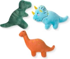 Petshop By Fringe Studio – 289427 – Set Dinos – Hondenspeelgoed – Speelgoed Hond – Verjaardag Hond – Knuffel Hond – Honden Speelgoed – Hondenspeeltje – Pluche Speelgoed Hond – Pluche Hondenspeelgoed