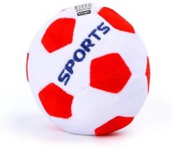 Nobleza Pluche Piepspeelgoed – Hondenknuffel – Hondenspeelgoed – Hondenbal – Speelbal Hond – Rood