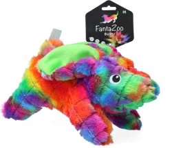 FantaZoo Bunny Kleurrijke En Gerecyclede Honden Knuffel – Zeer Stevig, Zacht En Duurzaam – Maat M 28x14cm – Geschikt Voor Medium Hond