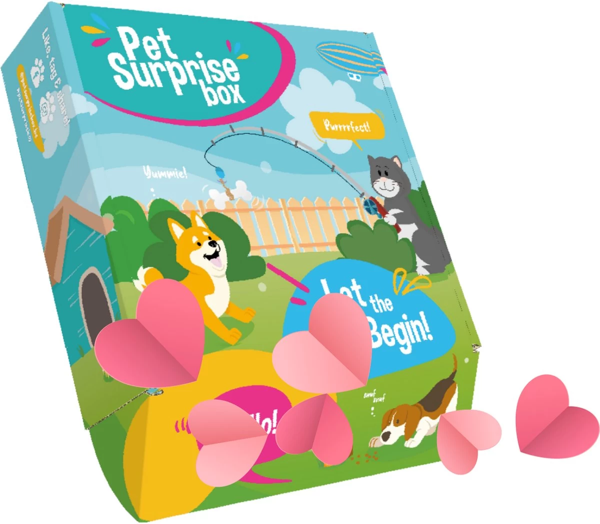 Pet SurpriseBox Valentijnsbox Hond – Honden Speelgoed – Honden Snacks – L (+20kg) 1 Pet SurpriseBox Valentijnsbox Hond – Honden Speelgoed – Honden Snacks – L (+20kg)