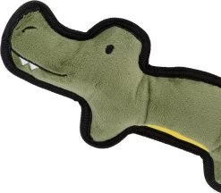 Beco Pluche Krokodil- Hondenknuffel Van Gerecycled Materiaal – Met Luide Pieper – Geschikt Voor Middelgrote Honden – Medium