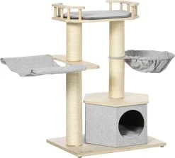 PawHut Kratzbaum Mit Katzenhöhle D30-416