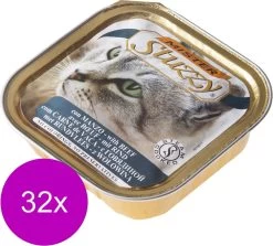 32x Stuzzy Kattenvoer Paté Rund 100 Gr