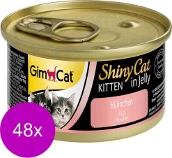 Gimcat Shinycat Kitten 70 G – Kattenvoer – 48 X Kip