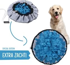 VEDIC® – Special Edition XL Snuffelmat Blauw – Hondenspeelgoed- Antischrok – 45 CM – Hondenspeelgoed – Honden En Katten – Intelligentie – Slow Feeder – Voerbak