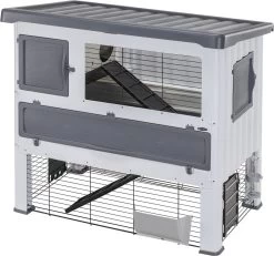 Ferplast Grand Lodge 120 – Konijnenhok – Grijs/Wit – 115,5 X 73 X 110 Cm