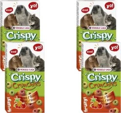 Versele-Laga Crispy Crunchies – Knaagdiersnack – 4 X Fruit 75 G