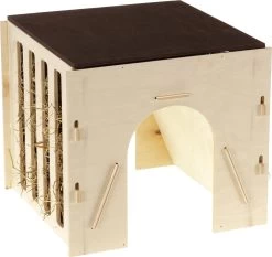 Ferplast Hooiruif Met Tunnel Hout (25X24X22 CM)