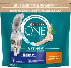 PURINA ONE Droog Kattenvoer Met Kip, Senior, 1.4 Kg