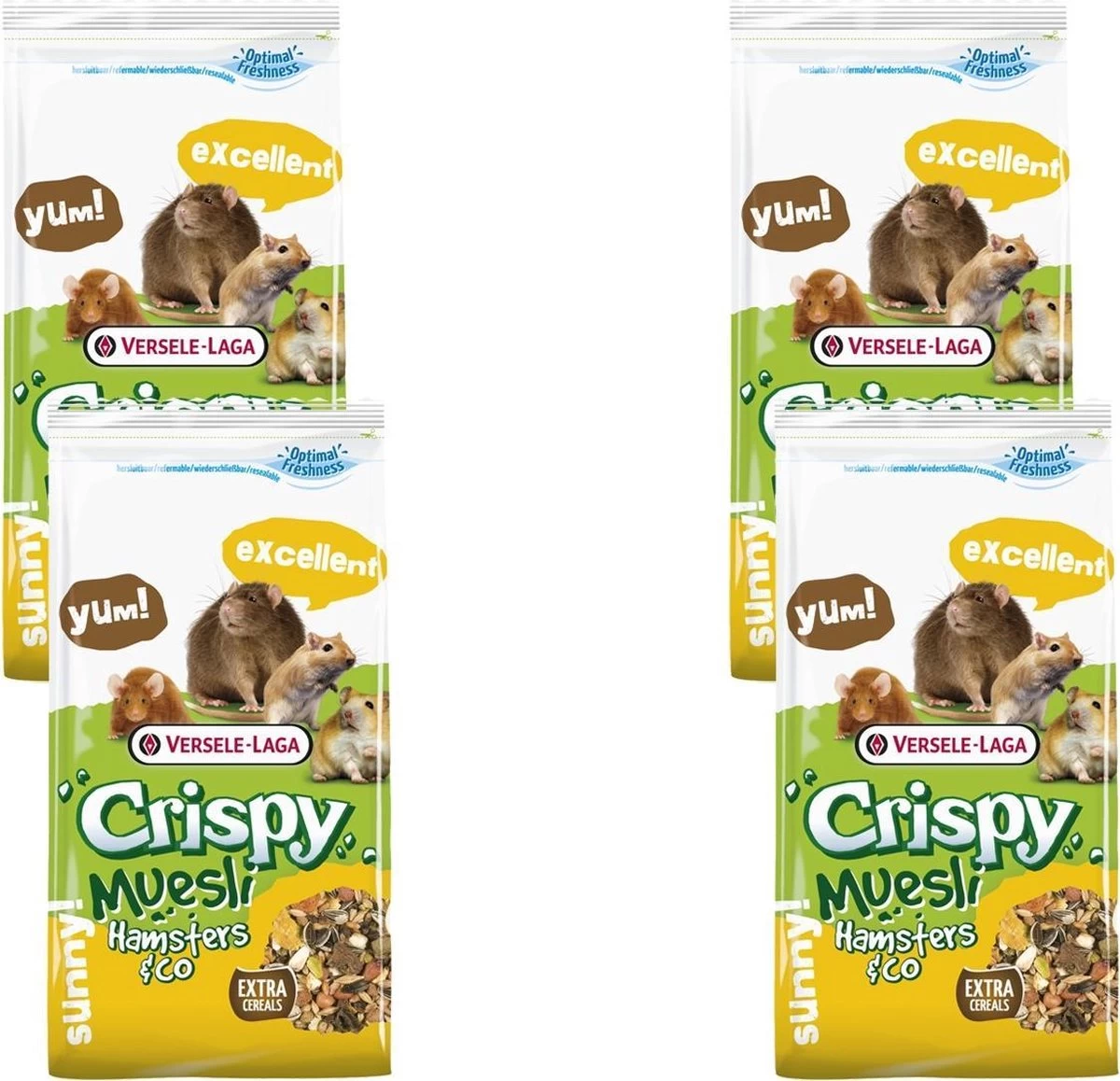 Versele-Laga Crispy Muesli Hamsters & Co – Hamstervoer – 4 X 2.75 Kg 1 Versele-Laga Crispy Muesli Hamsters & Co – Hamstervoer – 4 X 2.75 Kg