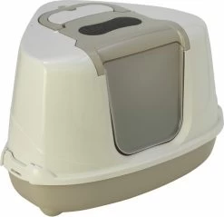 Moderna Flip Hoekkattenbak – Beige – 56 X 45 X 39 Cm