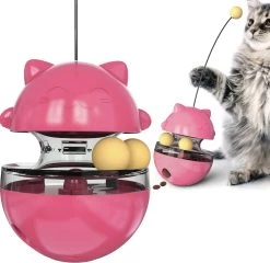 Katten Speelgoed, Kattenspeeltje, Kitten Speeltje, Kitten Speelgoed, Kitten Bal, Huisdier Speelgoed, Belonings Speelgoed, Kattenveer, Interactief Speelgoed, Intelligentie, Gezondheid, Kleur Roze