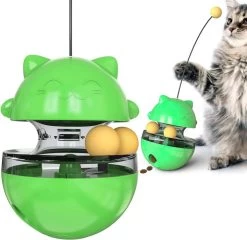 Katten Speelgoed, Kattenspeeltje, Kitten Speeltje, Kitten Speelgoed, Kitten Bal, Huisdier Speelgoed, Belonings Speelgoed, Kattenveer, Interactief Speelgoed, Intelligentie, Gezondheid, Kleur Groen