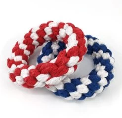 Pepets © – Hondenspeelgoed – Touwspeelgoed – Kauwspeelgoed – Donut Hond – Set Van 2 Stuks – Speelgoed Hond – GRATIS Bijtring