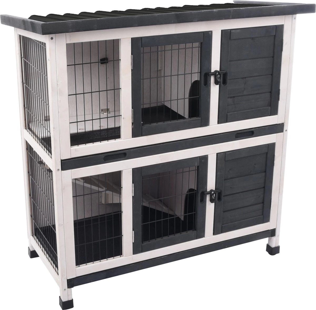 Flamingo – Konijnenhok Bambam – Zwart – 100 X 50 X 102 Cm 1 Flamingo – Konijnenhok Bambam – Zwart – 100 X 50 X 102 Cm