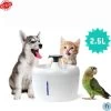 Thuys Drinkfontein Kat En Hond – Automatische Waterfontein Kat – Geluidloos Waterdispenser – Nachtlamp – USB Oplaadbaar – Houtskool Filter – Wit – 2.5L – 700g