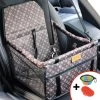 Autostoel Hond – Opvouwbaar Honden Zitje – Dieren Zitje – Puppyzitje – Auto Bench Hond – Luxe Autozitje – Hondenmand – Incl Opvouwbaar Voerbakje En Borstel – Veiligheidsband – Veilig Onderweg – Schone Auto –