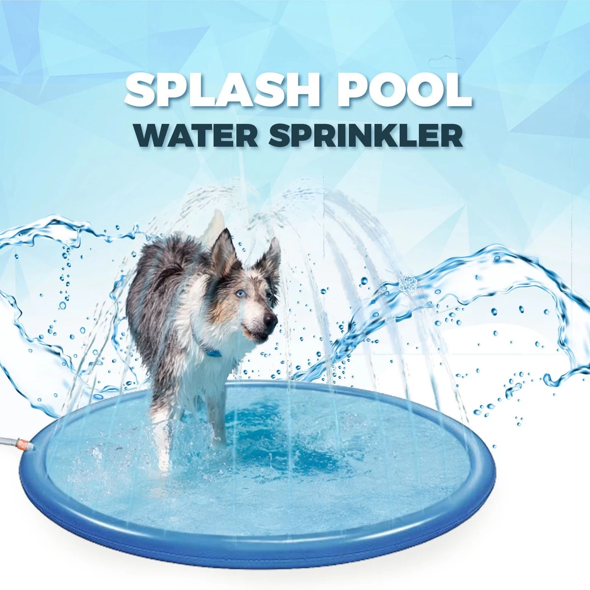 Coolpets Waterspeelmat Met Fontein Voor Honden – Watersprinkler – Hondenzwembad Met Sproeier – Hondendouche – Hondenspeelgoed – Verkoeling Voor Huisdieren – Waterfontein – Verkoelend – Waterspeelgoed – Blauw – Ø100cm 1 Coolpets Waterspeelmat Met Fontein Voor Honden – Watersprinkler – Hondenzwembad Met Sproeier – Hondendouche – Hondenspeelgoed – Verkoeling Voor Huisdieren – Waterfontein – Verkoelend – Waterspeelgoed – Blauw – Ø100cm