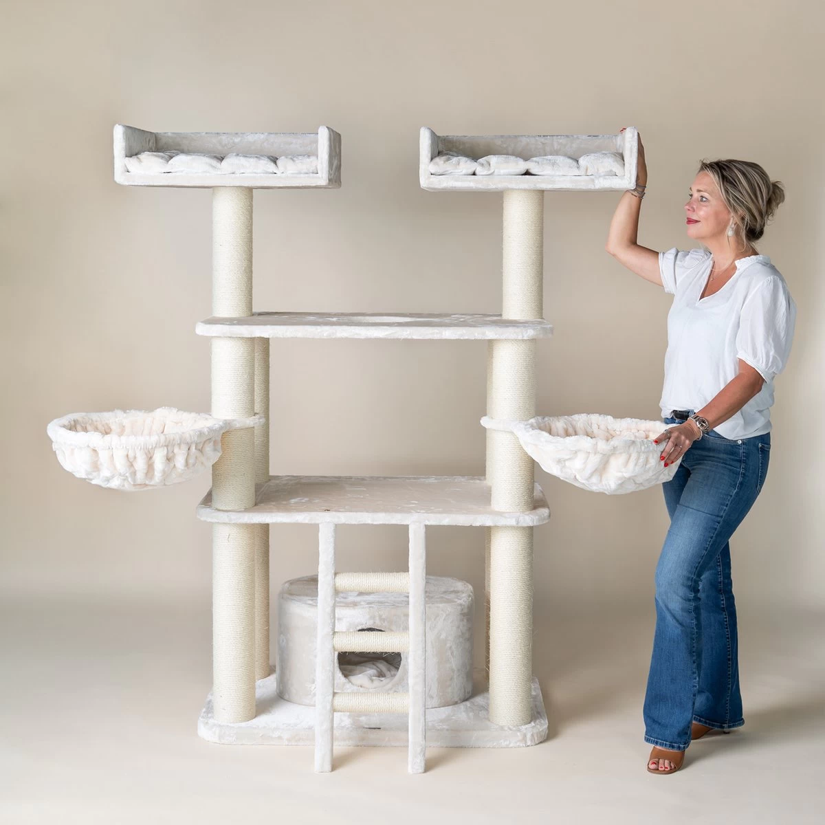 RHRQuality Krabpaal Panther XXL (Beige) – Krabpaal Voor Grote Katten Zoals Maine Coon, Ragdoll Of Noorse Boskat 1 RHRQuality Krabpaal Panther XXL (Beige) – Krabpaal Voor Grote Katten Zoals Maine Coon, Ragdoll Of Noorse Boskat