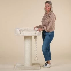 Krabpaal Voor Grote Katten Chartreux Crème Beige Van RHRQuality