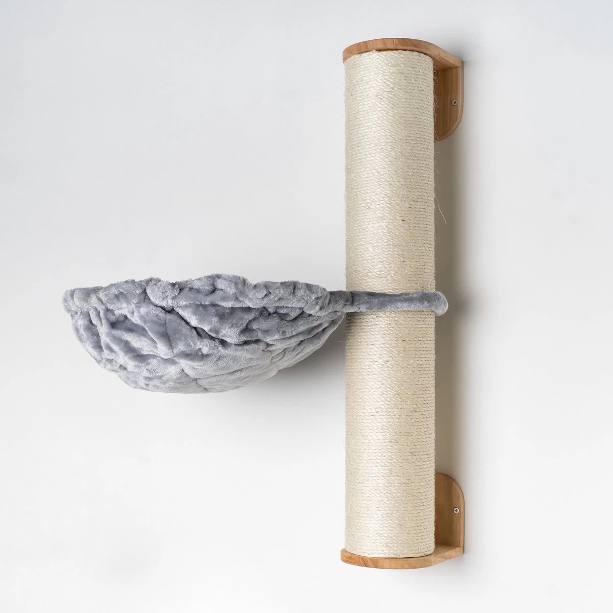 RHRQuality Wandmeubel Wandmontage Klimmuur Kat 84 X 15cm Sisalpaal XXL Met Hangmat 45cm Lichtgrijs Wand Muur Krabpaal Katten Muurbevestiging 1 RHRQuality Wandmeubel Wandmontage Klimmuur Kat 84 X 15cm Sisalpaal XXL Met Hangmat 45cm Lichtgrijs Wand Muur Krabpaal Katten Muurbevestiging