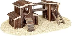 Knaagdierhuisje Speeltuin Adventure – 45,5 X 17 X 2 Cm – Hout – 45.5 X 17 X 20 Cm