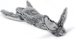 Beeztees Flatino Konijn – Hondenspeelgoed – Zwart – 30x13x2,5 Cm