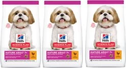 Hills 3x Hill’s Canine Mature Adult Small & Mini Kip – Hondenvoer – 1.5kg