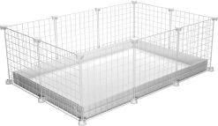 EnNELA Draadkubus Kooi Voor Cavia 3 X 2 X 1 C&C Cage Wit