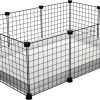 EnNELA Draadkubus Kooi Voor Cavia 3 X 2 X 1 C&C Cage Zwart